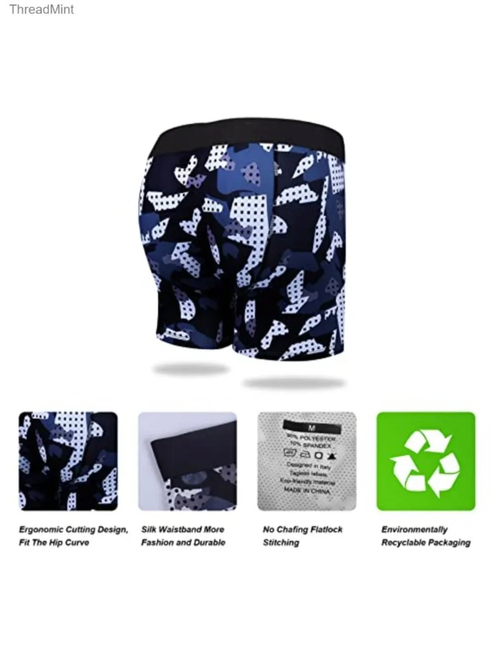 Mens Boxer Briefs Mesh Performance Sport Underwear Moisture Wicking